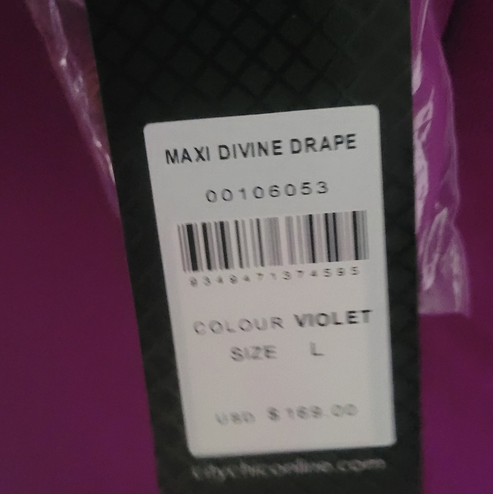 City Chic Vibrant Purple Maxi Dress - Picture 7 of 7